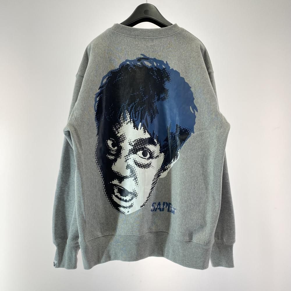 中古】SAPEur 浜田雅功 裏起毛トレーナー サイズL グレー サプール[17