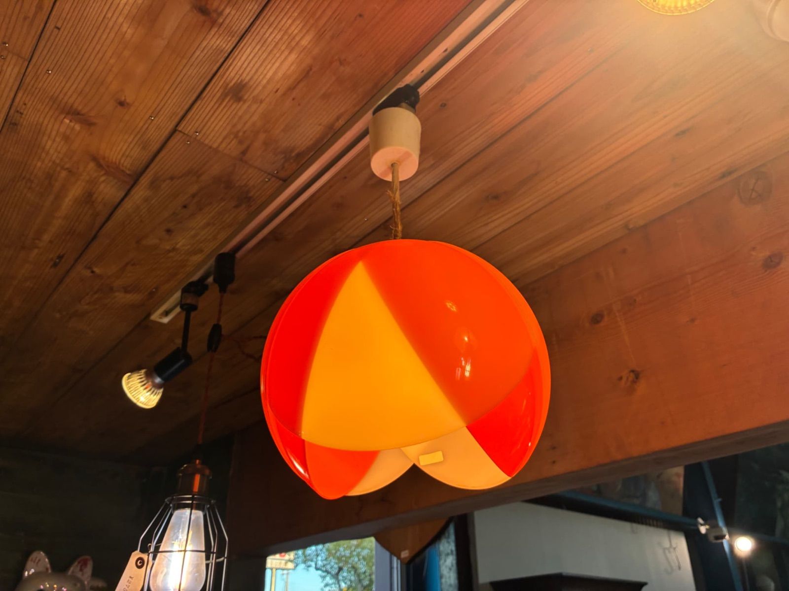 アンティーク レトロ チューリップ型 ペンダントライト 天井照明 インテリア