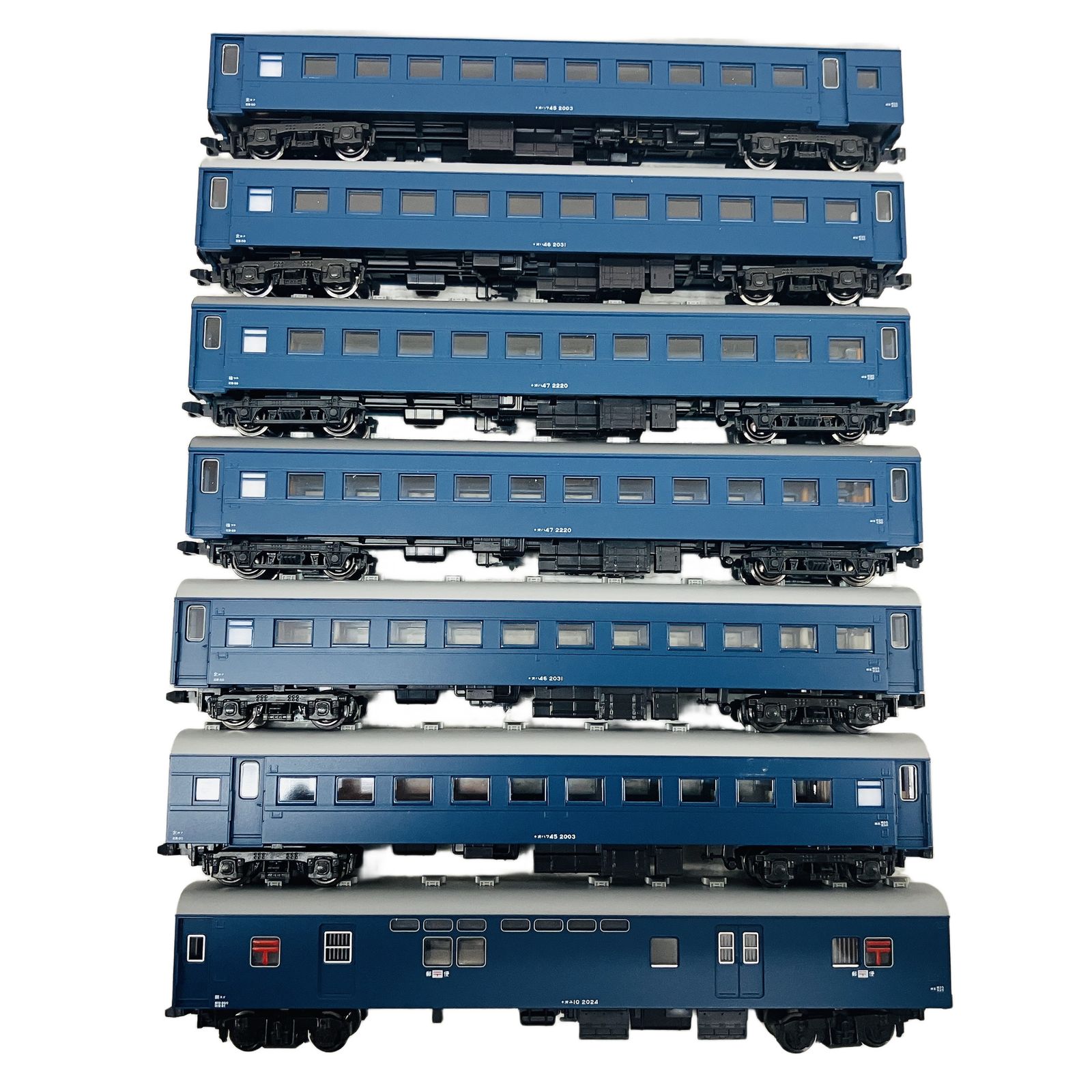 KATO 旧型客車 ブルー 7両セット 鉄道模型 Nゲージ 中古 C10693830