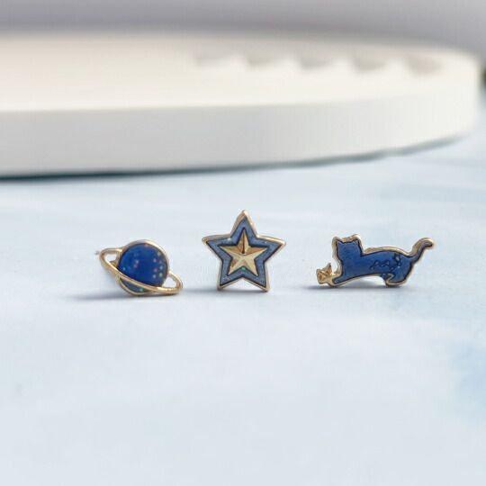 みっちゃん◆一点物✧ドゥルージーレースアゲートピアス✧マルチカラースピネル みっちゃん様専用◇一点物✧ドゥルージーレースアゲートピアス✧マルチ