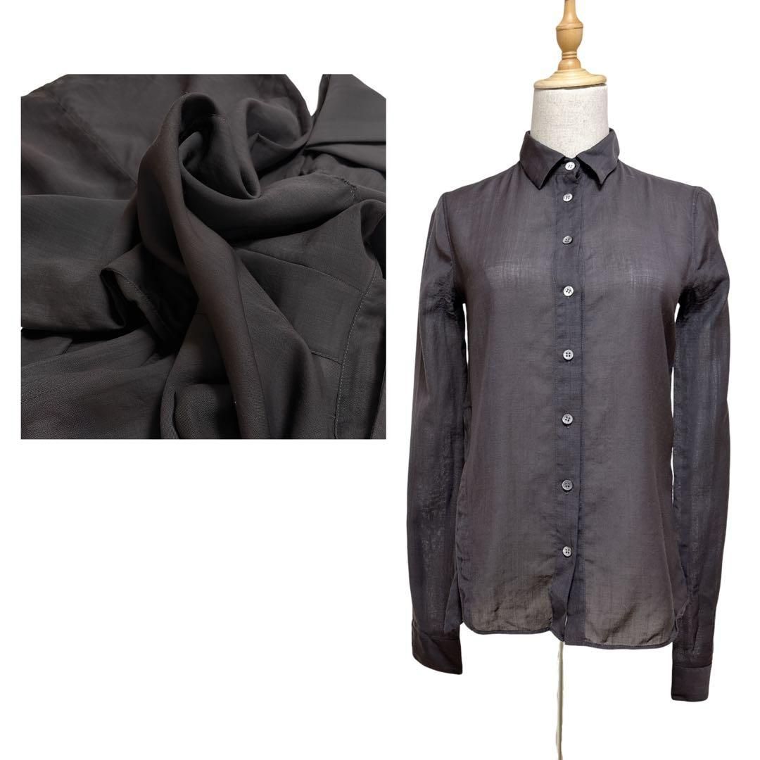 HELMUT LANG ヘルムートラング【P】シアーシャツ XS ウール 高級品