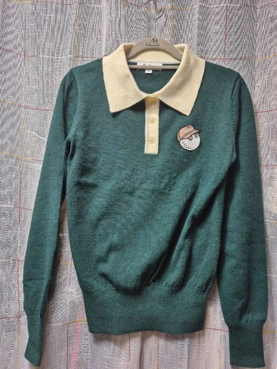 MALBON GOLF ゴルフボール 刺繍 グリーン ニット