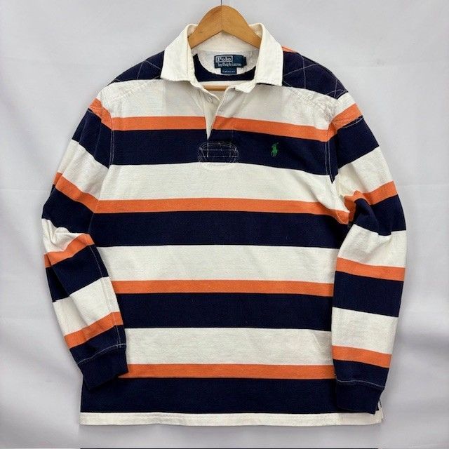 90年代 POLO BY RALPH LAUREN CUSTOM FITラガーシャツ ボーダー サイズ