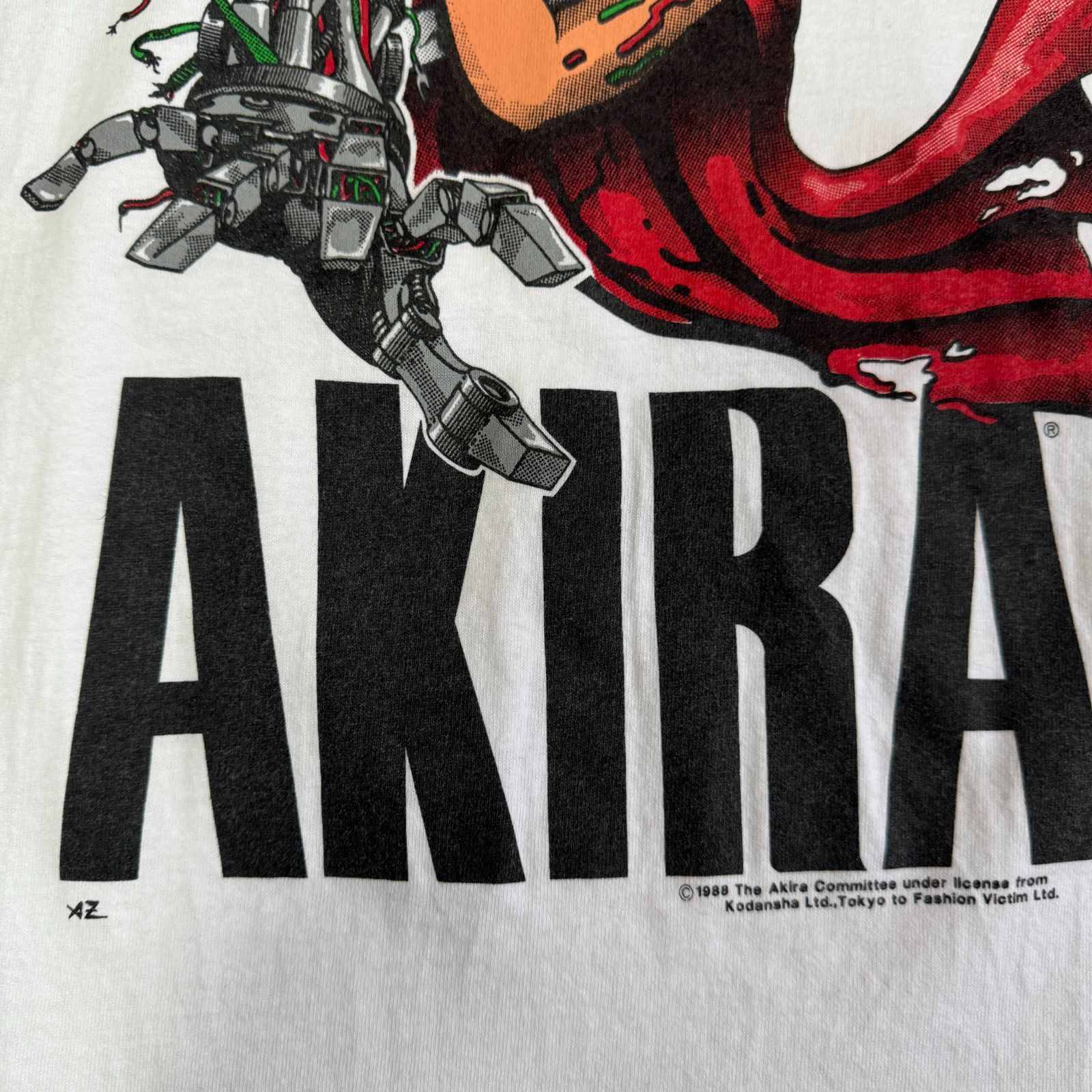 90s AKIRA 鉄雄 ロボ アーム プリント Tシャツ Mサイズ 映画 アニメ 