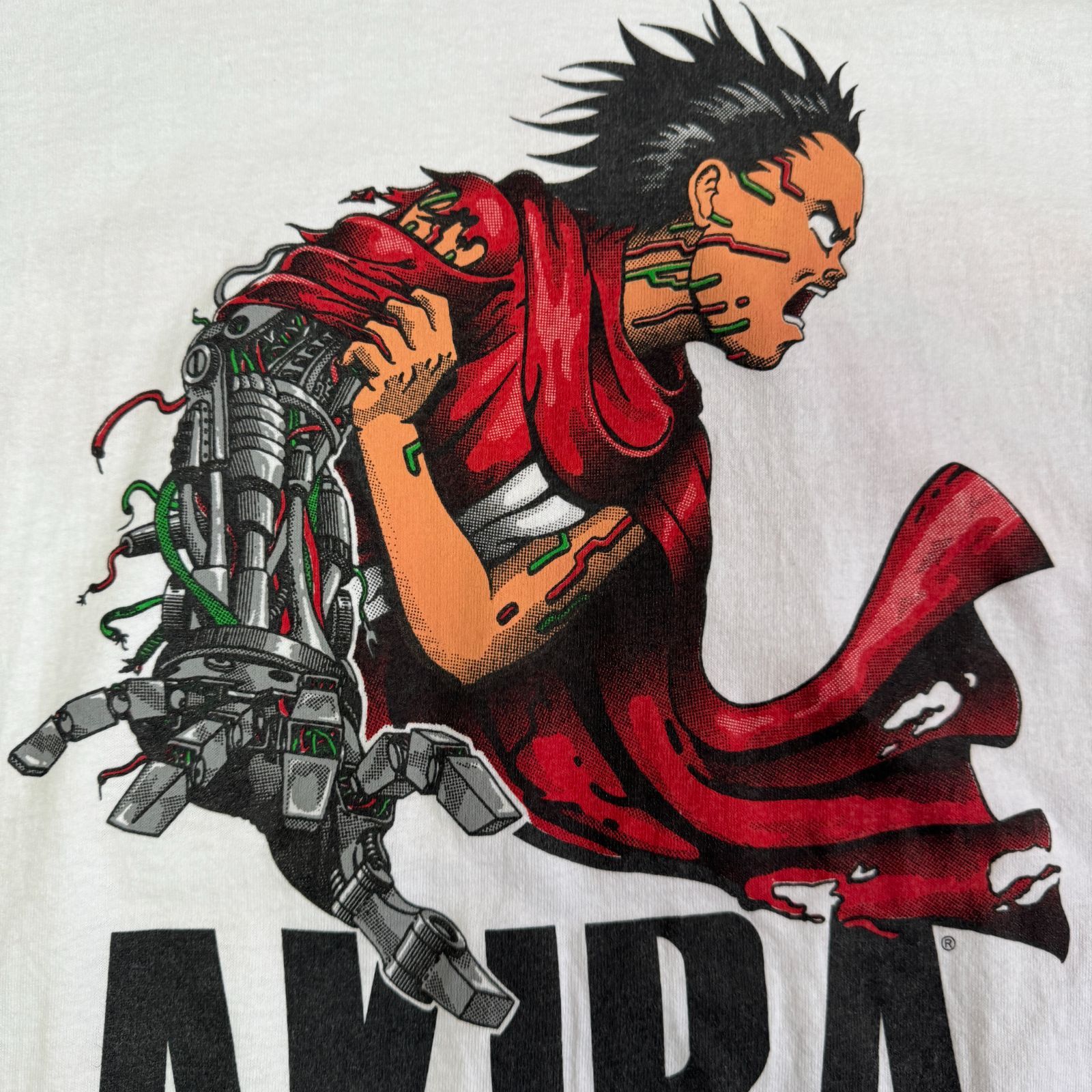 90s AKIRA 鉄雄 ロボ アーム プリント Tシャツ Mサイズ 映画 アニメ 