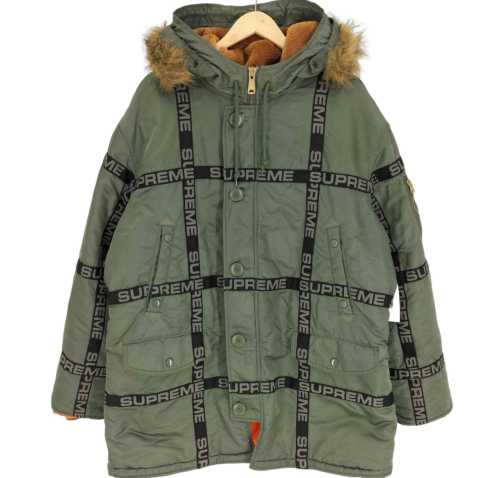 ジャケット・アウター Supreme 18AW Logo Tape N-3B Parka M シュプリーム 18AW Logo Tape N-3B Parka フライト ジャケット 買取実績