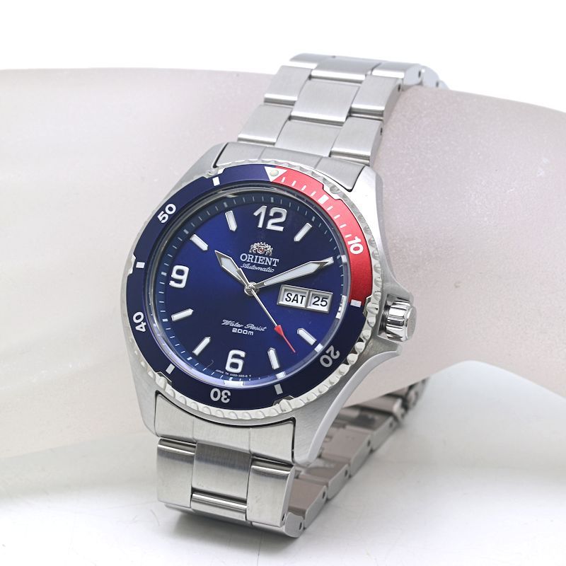ORIENT オリエント マコ 海外モデル MAKO ペプシ ダイバーズ AA 02 C 5 B 腕時計 メンズ ステンレススチール 40192