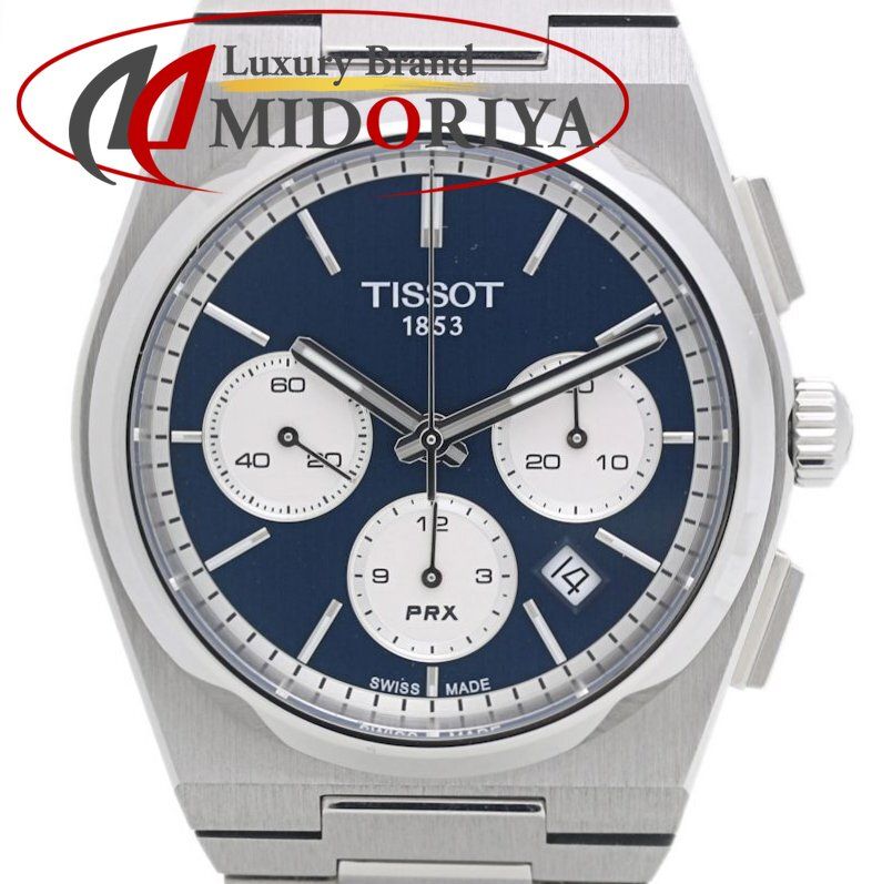 TISSOT ティソ PRX ピーアールエックス オートマティック クロノグラフ T 137.427.11.041.00 腕時計 メンズ ステンレススチール 40193