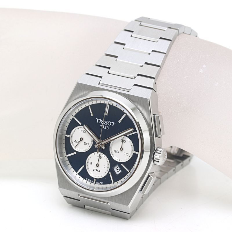 TISSOT ティソ PRX ピーアールエックス オートマティック クロノグラフ T 137 427 11 041 00 腕時計 メンズ ステンレススチール 40193