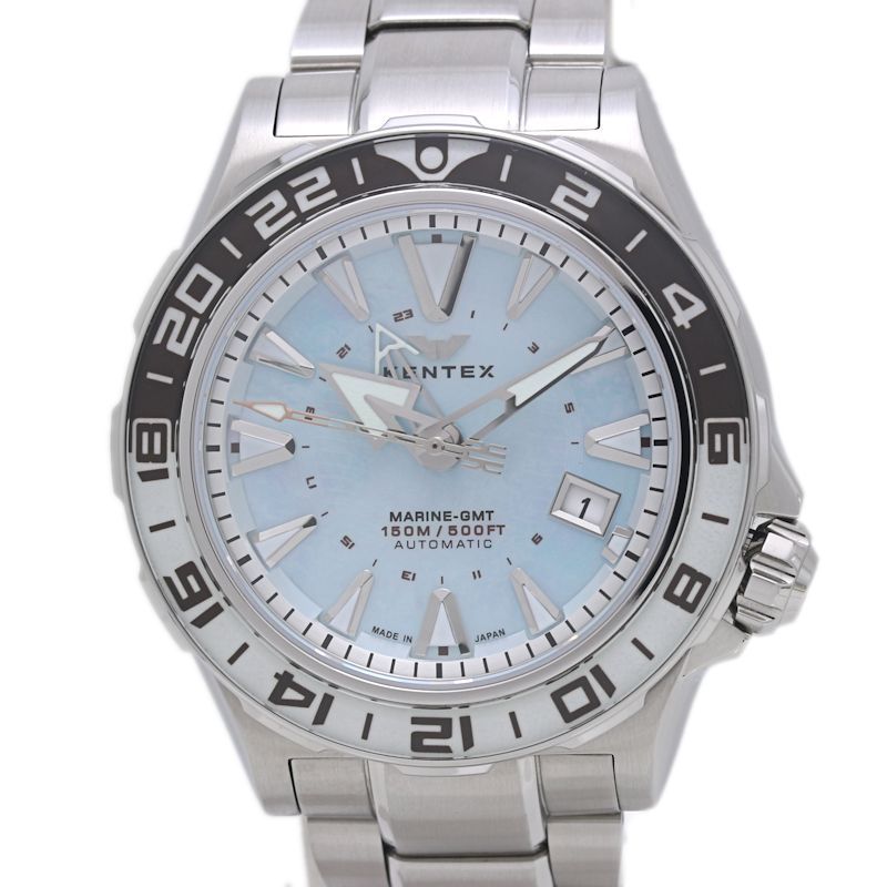 Kentex ケンテックス マリン MARINE GMT アイスブルー 99本 S 820 X 12 腕時計 メンズ 40195 自動巻き時計 腕時計(アナログ)