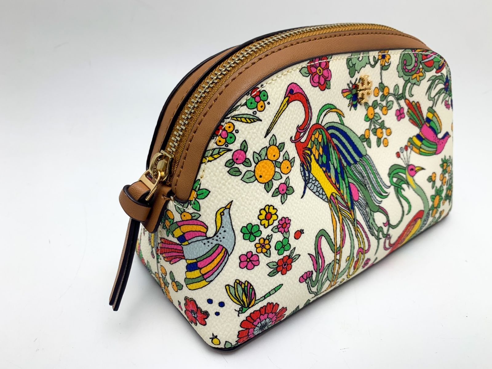 TORY BURCH トリーバーチ ボタニカル柄 カラフル コスメティックポーチ