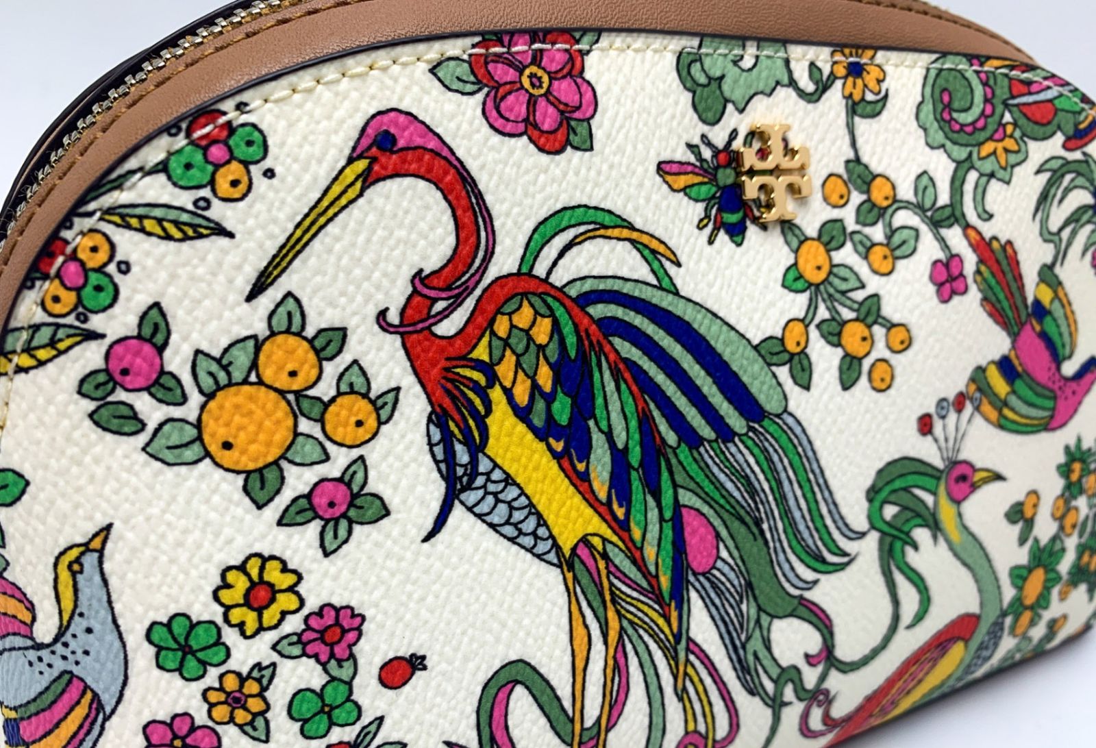 TORY BURCH トリーバーチ ボタニカル柄 カラフル コスメティックポーチ