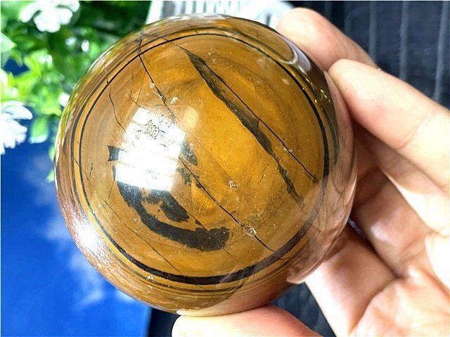 AAA級【金運UP】★天然タイガーアイ丸玉YSB1124/YS/240A AAA+タイガーアイ丸天然石平安扣高級紐ネックレス金運仕事運御守り石街