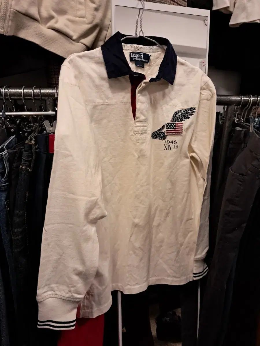 ポロ ラルフローレン 1948 長袖 ラグビーシャツ