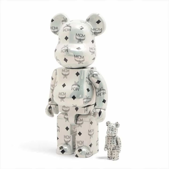未使用 ベアブリック フィギュア プラスチック BE@RBRICK MCM WHITE