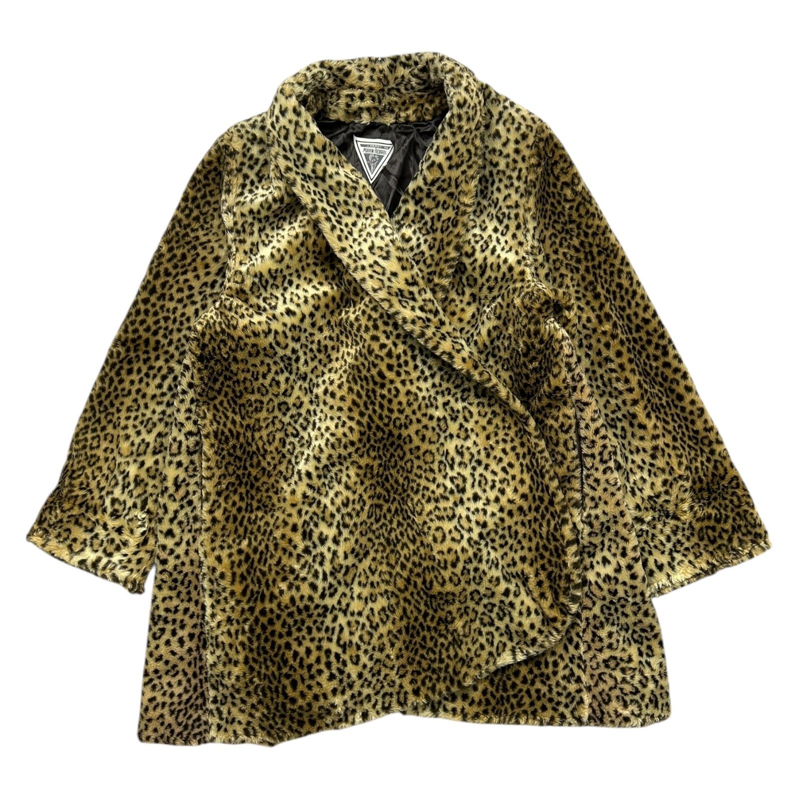 90s マーヴィン リチャーズ レオパード フェイクファー コート サイズ
