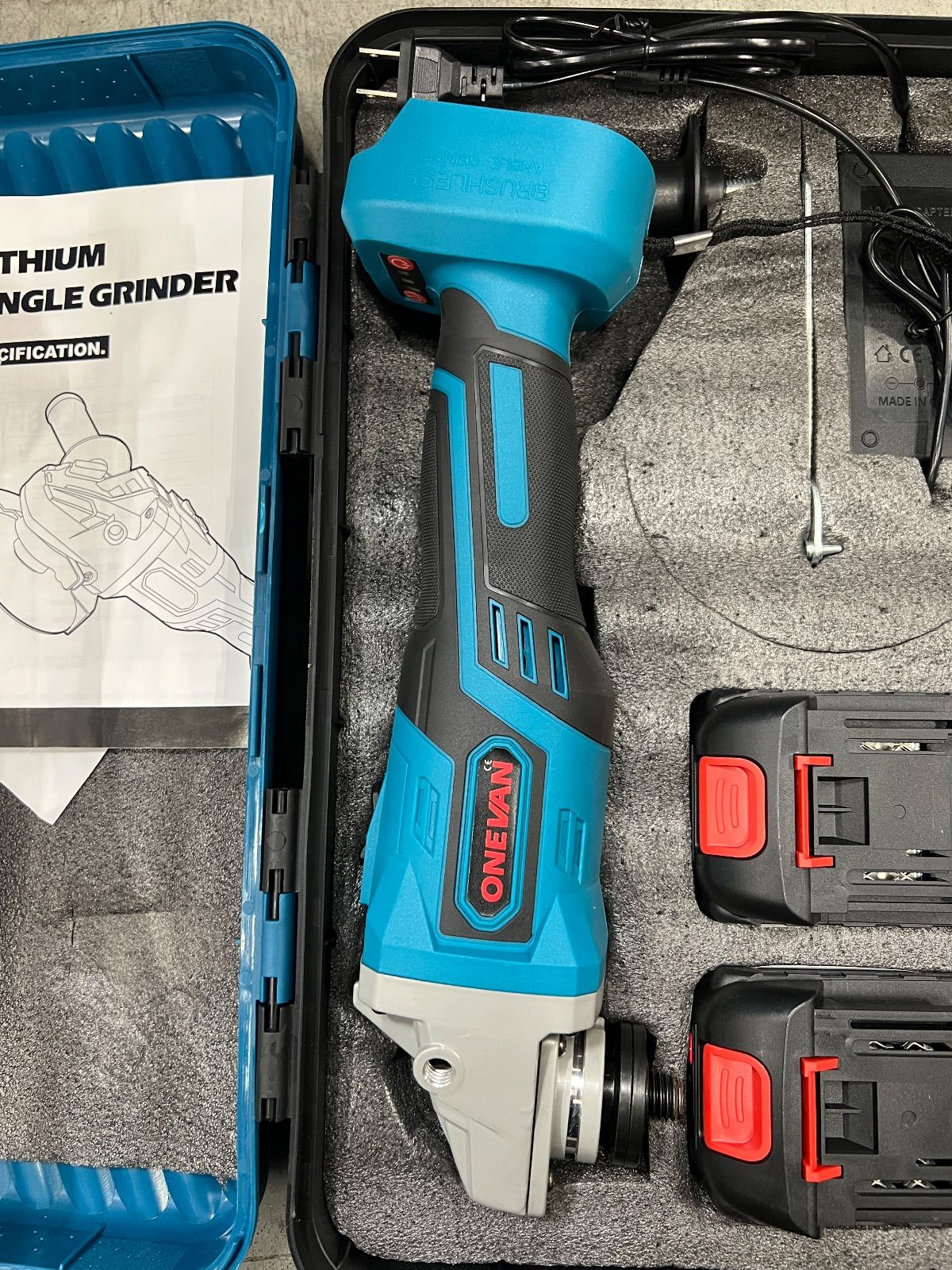 コードレス 充電式ディスクグラインダーセット