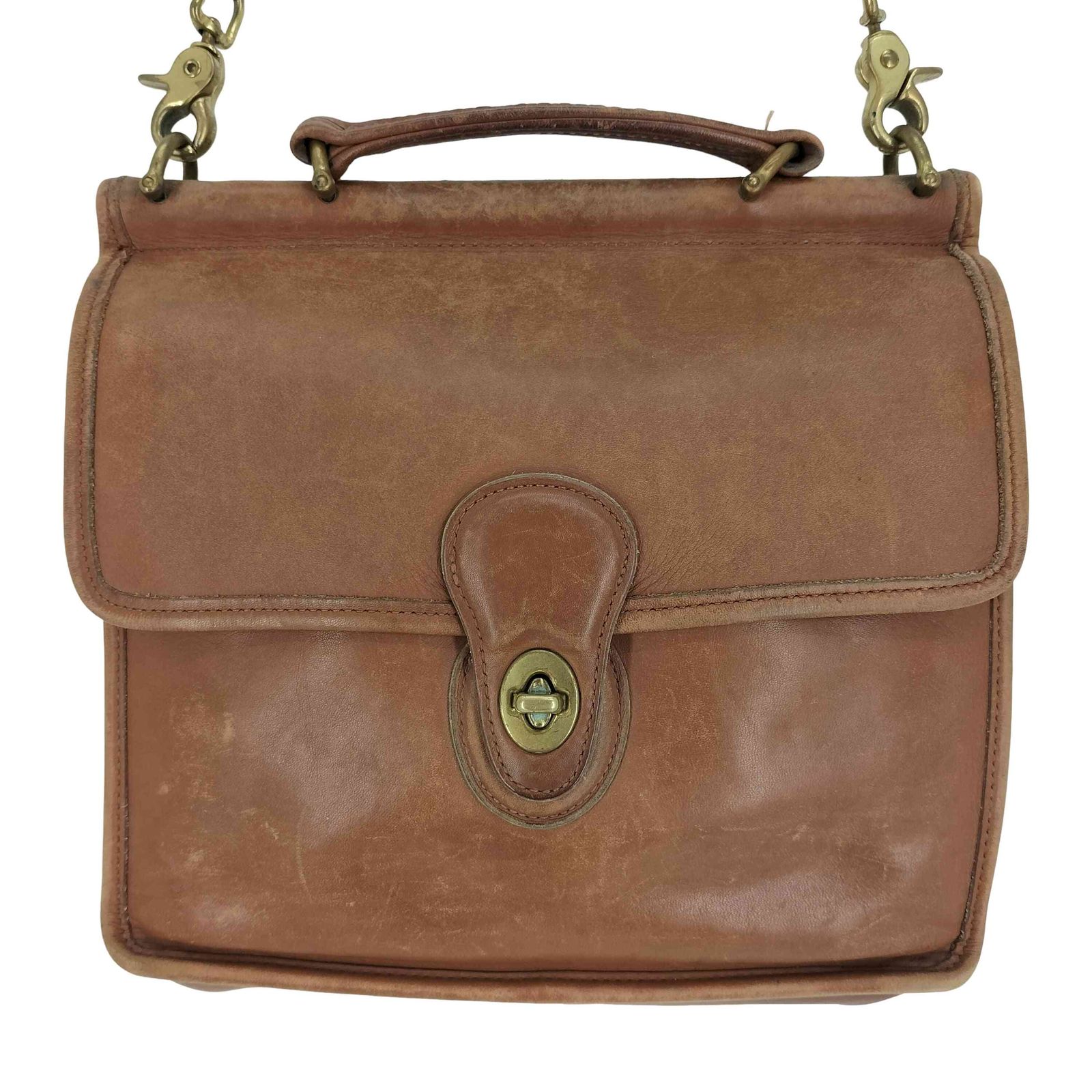 コーチ COACH OLD USA製 HANDCRAFT GRAIN LEATHER TURNLOCK SHOULDER