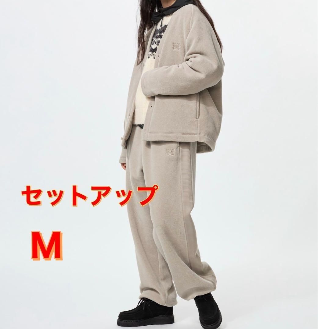 GQ4533◇UNIQLO / Needles : フリースセットアップ カーディガン