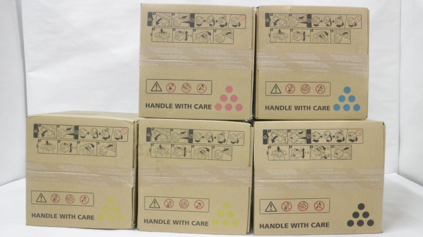 RICOH トナー C 8003 5本 シアン マゼンタ イエロー ブラック リコー -D-F 30-byebye