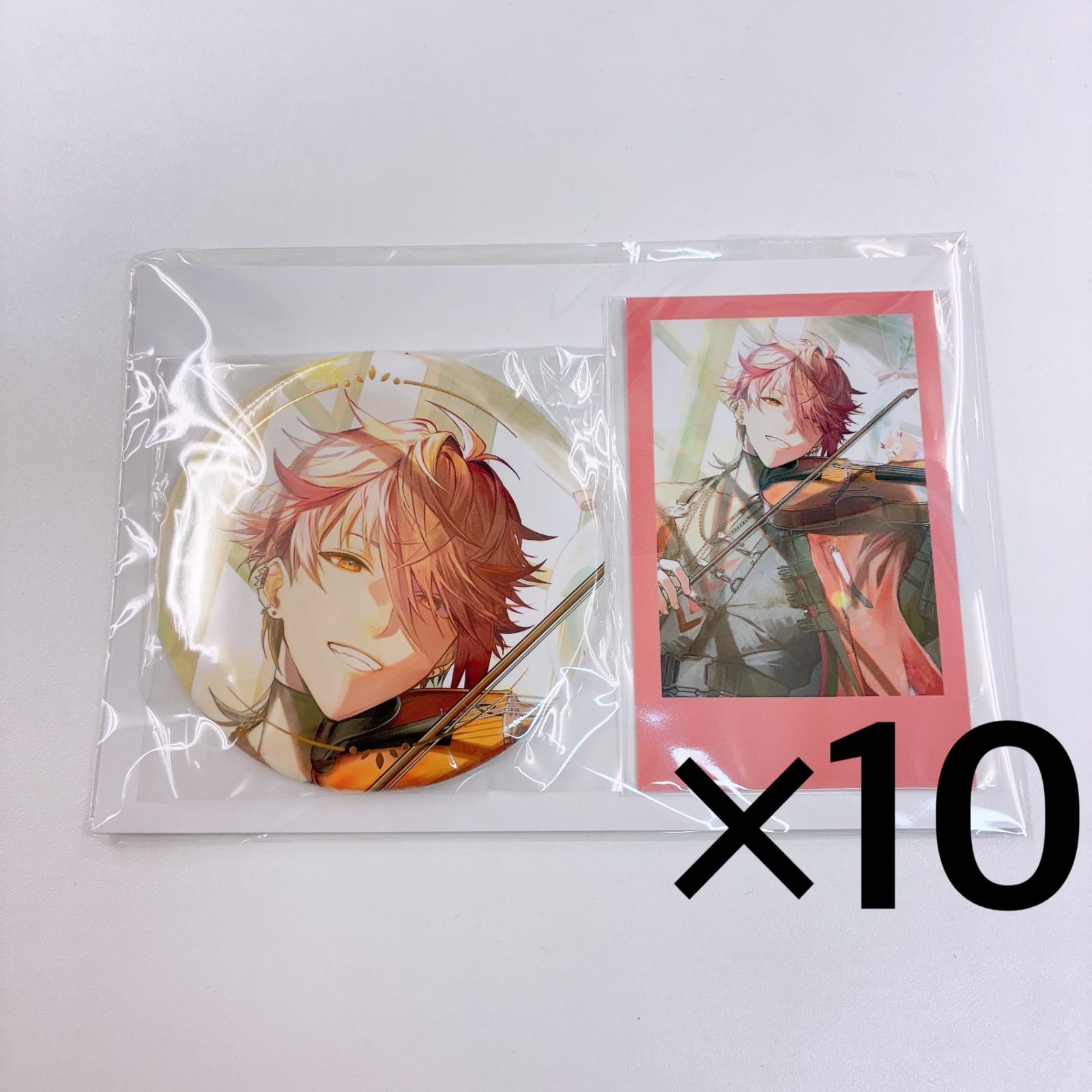 10点セット セラフ・ダズルガーデン 箔押し缶バッジ＆チェキ風カード