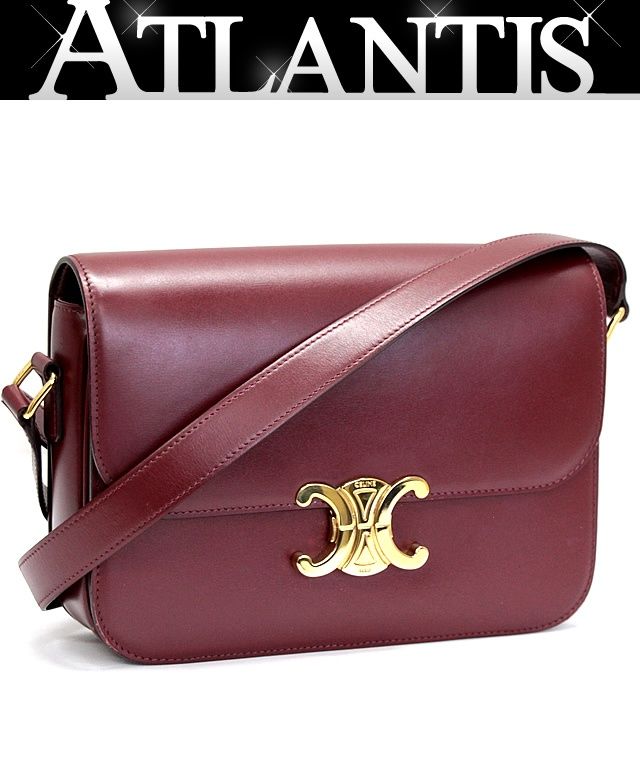 セリーヌ CELINE クラシックトリオンフ ショルダーバッグ レザー