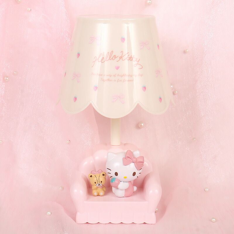 ハローキティ　レトロ　ランプ　照明　Hello Kitty Sanrio ハローキティ ルームライト テーブルランプ ソファ USB 電池 卓上