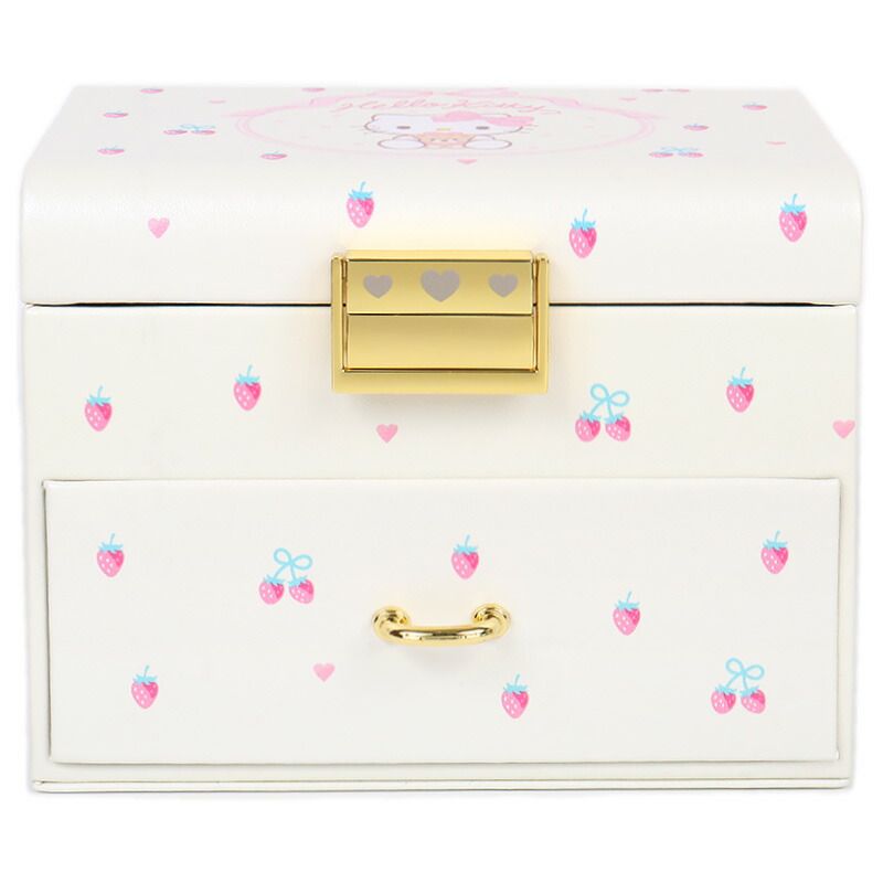ハローキティ ジュエリーボックス いちご アクセサリーケース サンリオ