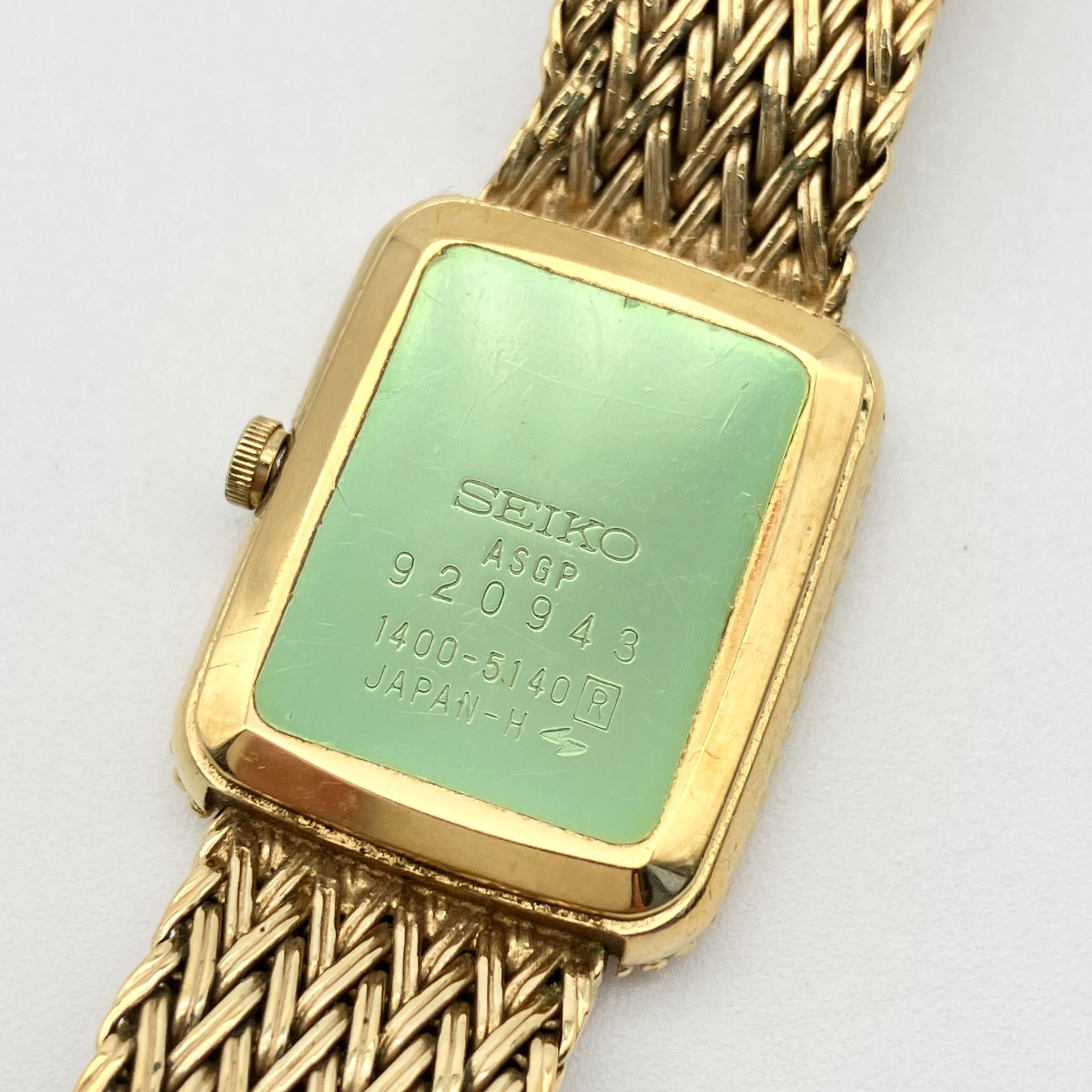 H SEIKO ヴィンテージ クオーツ 腕時計 スクエア オールド 7830-5020 