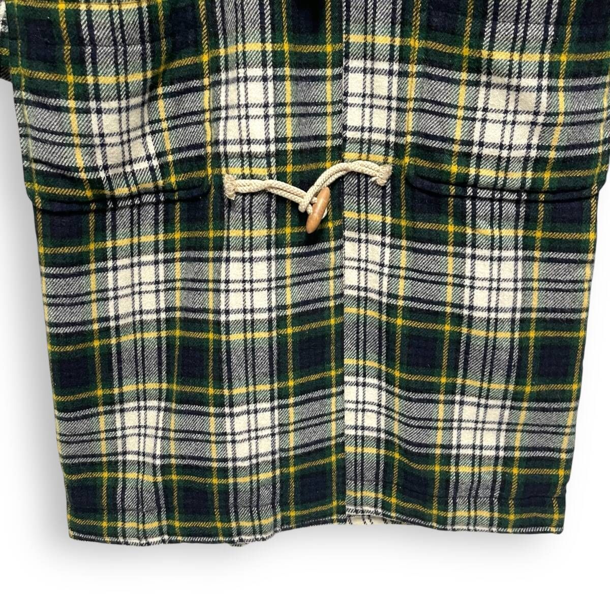 M25103/ PINK HOUSE ピンクハウス ウール チェック ロング ダッフル