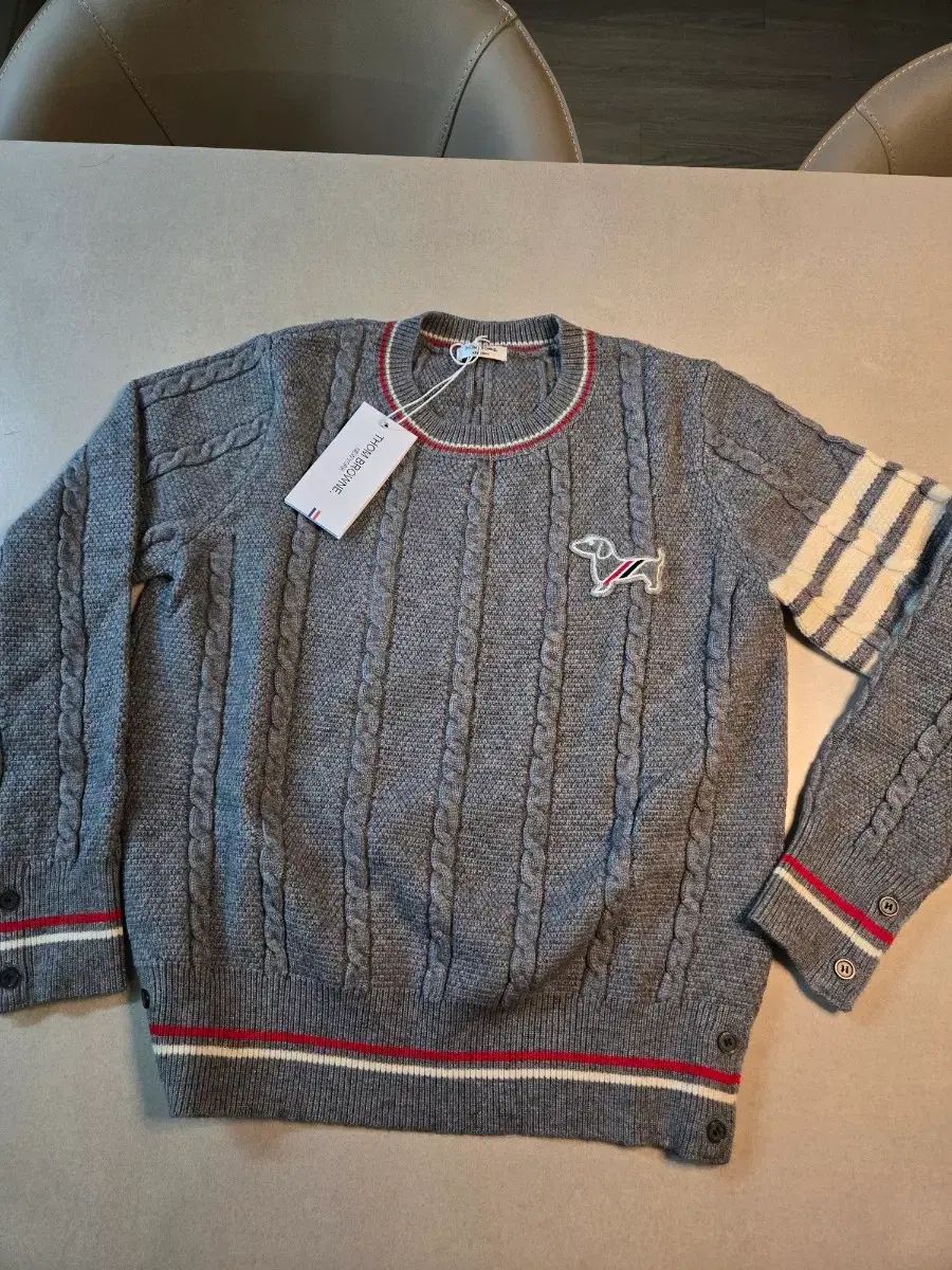 トム・ブラウン ケーブルニット 犬 パッチ レディース M