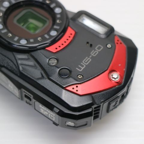 美品 WG-60 レッド 即日発送 RICOH コンパクトデジタルカメラ 土日祝