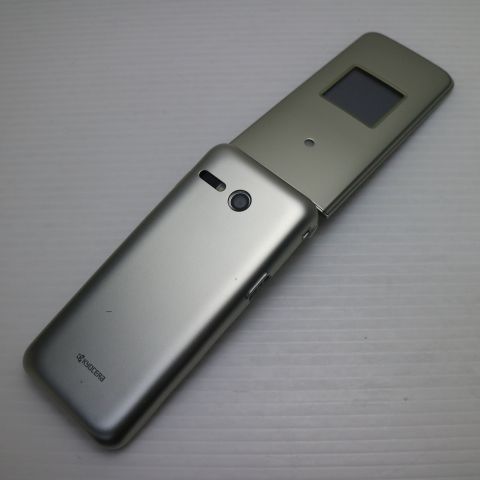 新品同様 KYF41 かんたんケータイ シャンパンゴールド 白ロム 本体