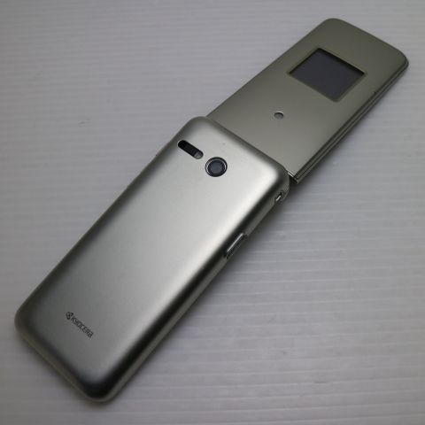 超美品 かんたんケータイ ライト KYF43 シャンパンゴールド 本体 即日