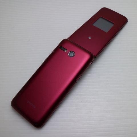 超美品 かんたんケータイ ライト KYF43 ワインレッド 本体 即日発送