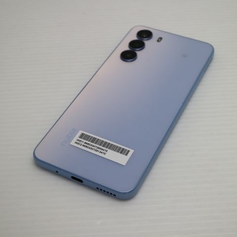新品同様 SIMフリー nubia S 5G A403ZT ライトパープル スマホ ZTE