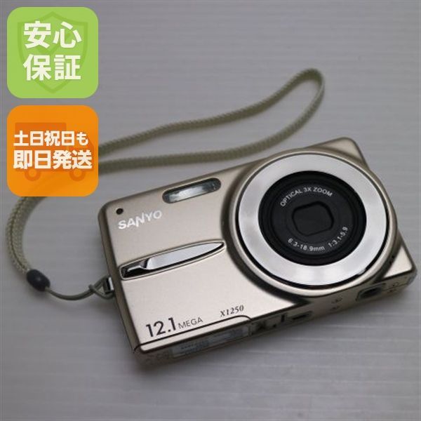 超美品 DSC-X1250 シャンパンゴールド 即日発送 SANYO デジカメ