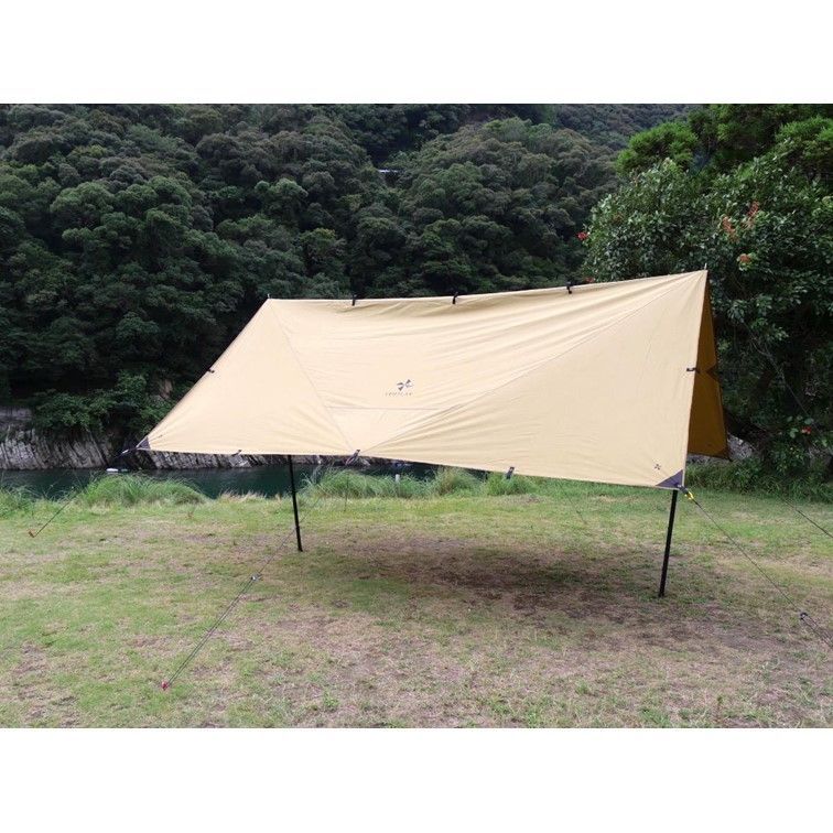  VENTLAX TARP TC 4 m スクエアタープ コヨーテ ブラック み 帽子 ハンマー タープ シェード本体 タープ シェード