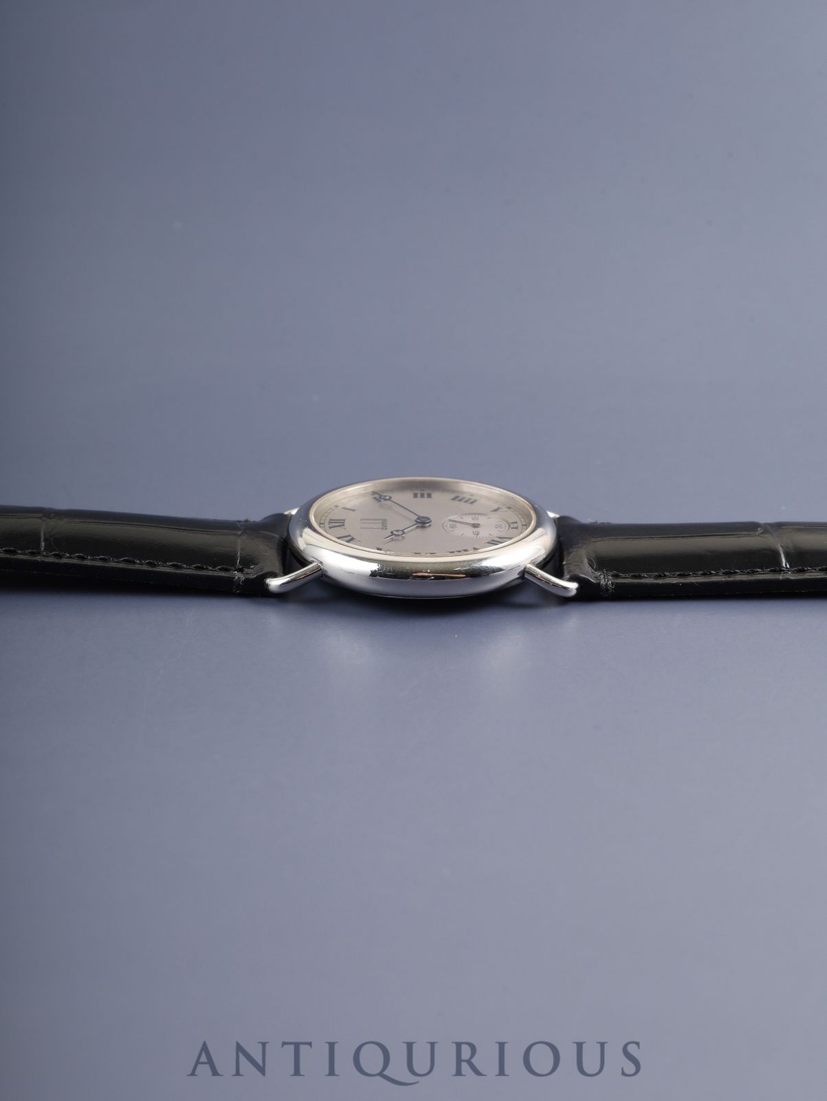 ダンヒル センテナリー スモールセコンド 手巻き SS 革 純正尾錠（SS