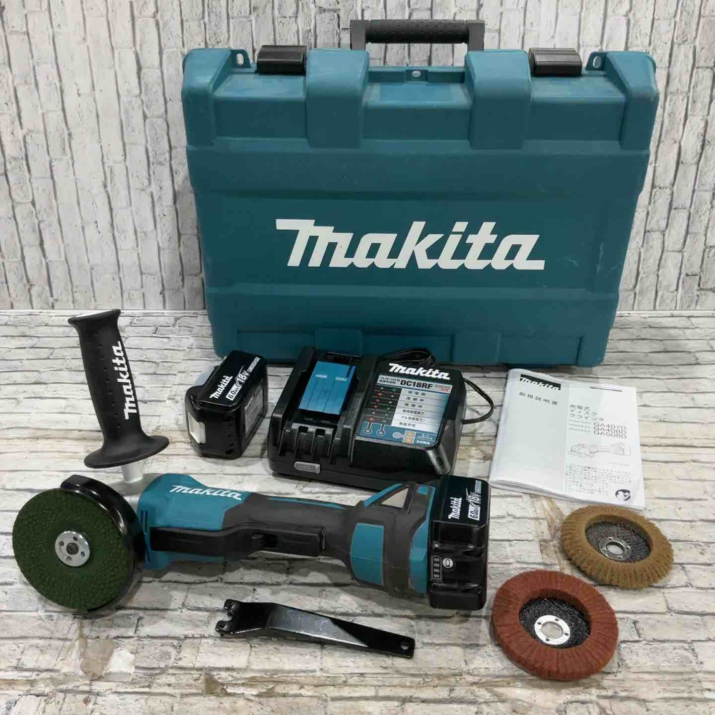 マキタ makita 100 mmコードレスディスクグラインダ 18 V フルセット