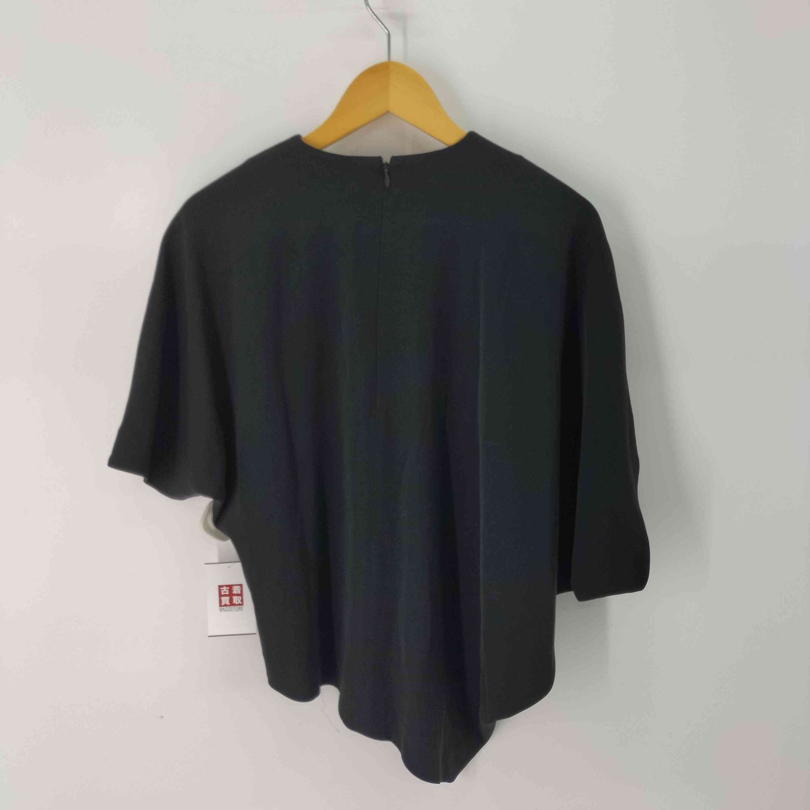 エンフォルド ENFOLD バックジップアシンメトリープルオーバーブラウス