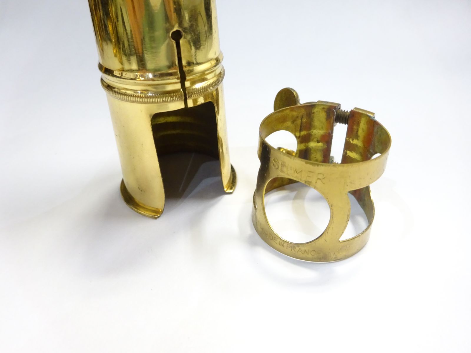 セルマー テナーサックス用 リガチャー スモールイン キャップ付き 服部管楽器