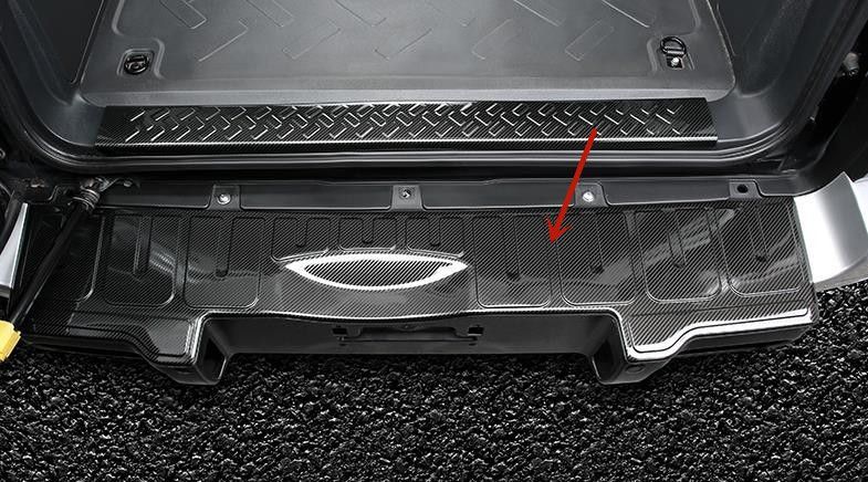 FJクルーザー GSJ 15 W型 トランク ガード プロテクター ガーニッシュ キズ防止 外側 ステンレス 可選