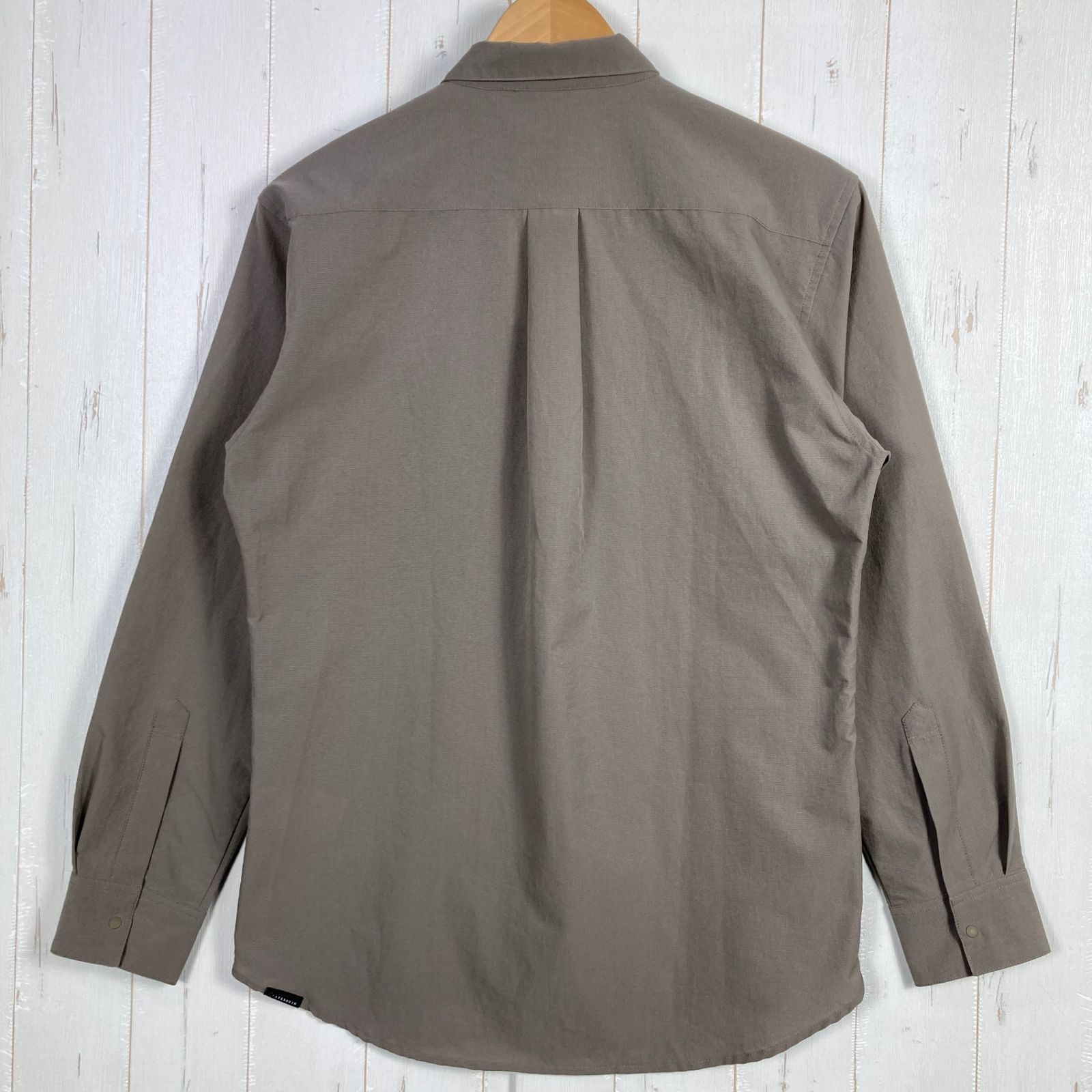 Men s ベージュ系 Axesquin アクシーズクイン ロングスリーブベンチレーションシャツ L Ventilation Shirt ポリエステル ウェア トップス インナー シャツ ロングスリーブシャツ 化繊 z 00