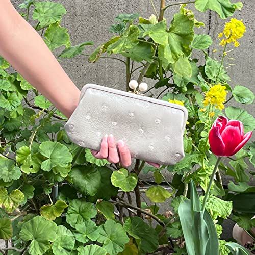  ペルケ アクリル玉がま口長財布 財布 レディース 本革 08-06-03161 GYDOT one size 財布 キッズファッション小物