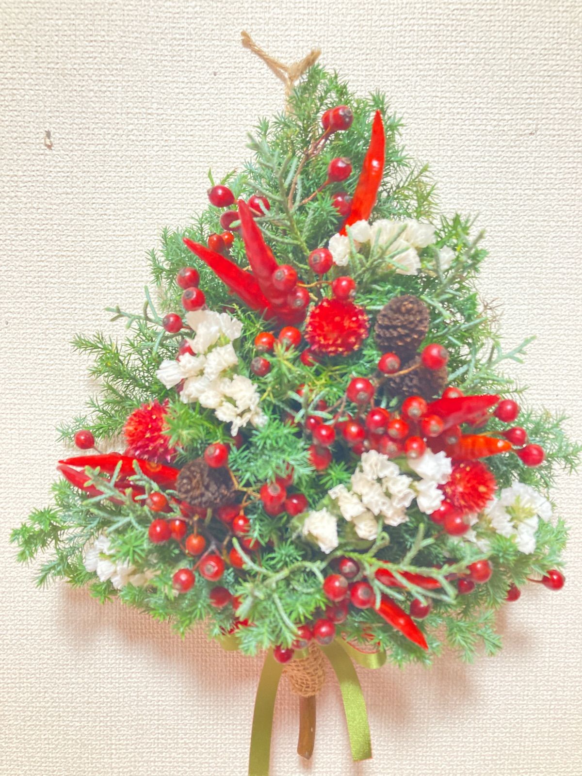 壁掛けスワッグ　Xmasツリー　small A 壁掛けスワッグ Xmasツリー small A