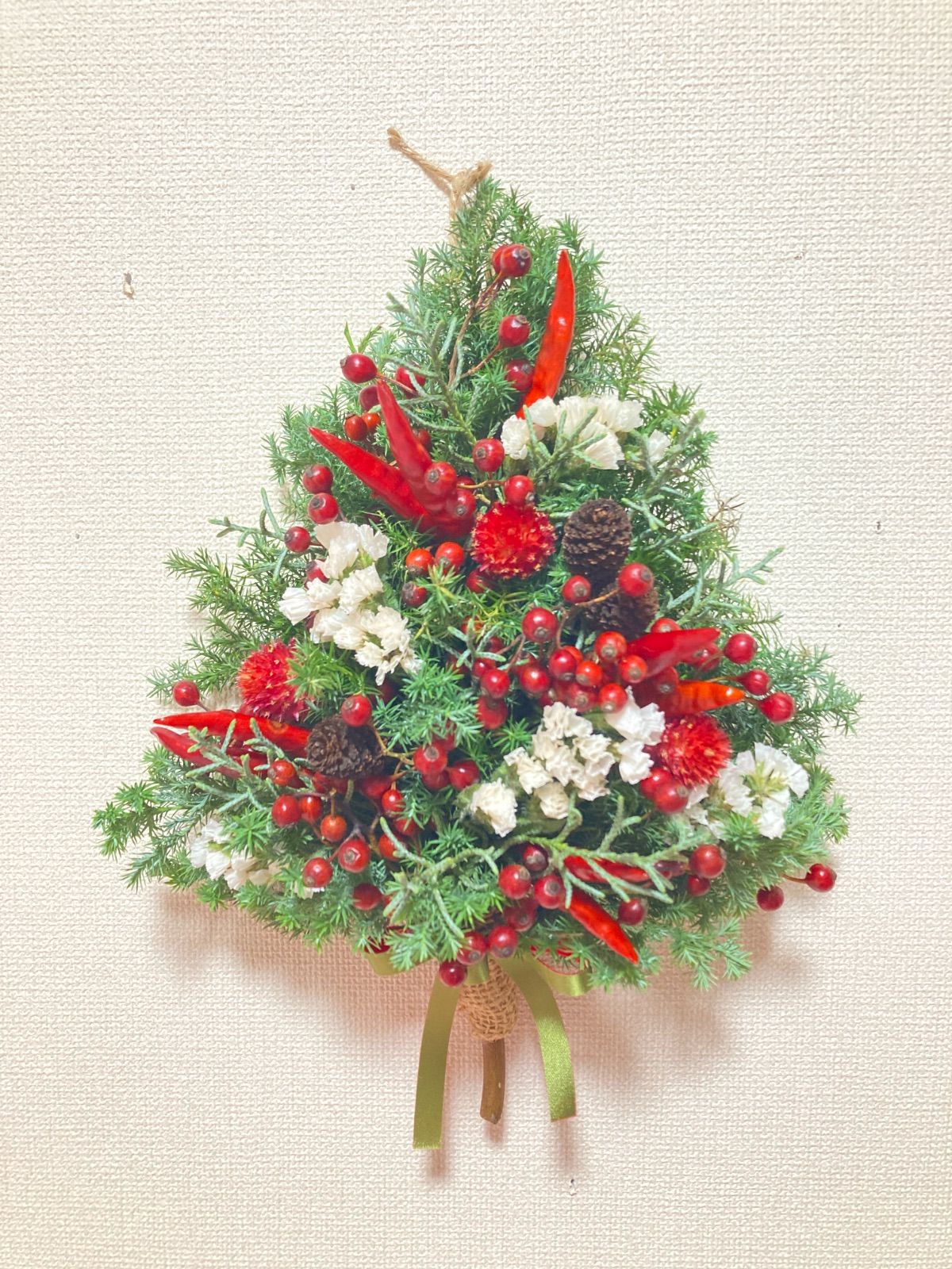 壁掛けスワッグ Xmasツリー small A