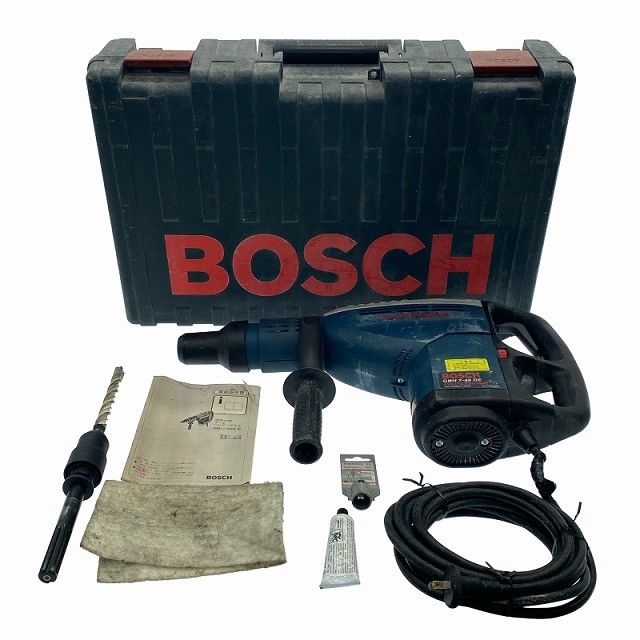  品 BOSCH ボッシュ 100 V 45 mm ハンマードリル GBH 7 46 DE パーツ ケース付 SDS max コード式 ハンマドリル119120 チャックキー トリマー 電動ハンマードリル ドリル ドライバー レンチ