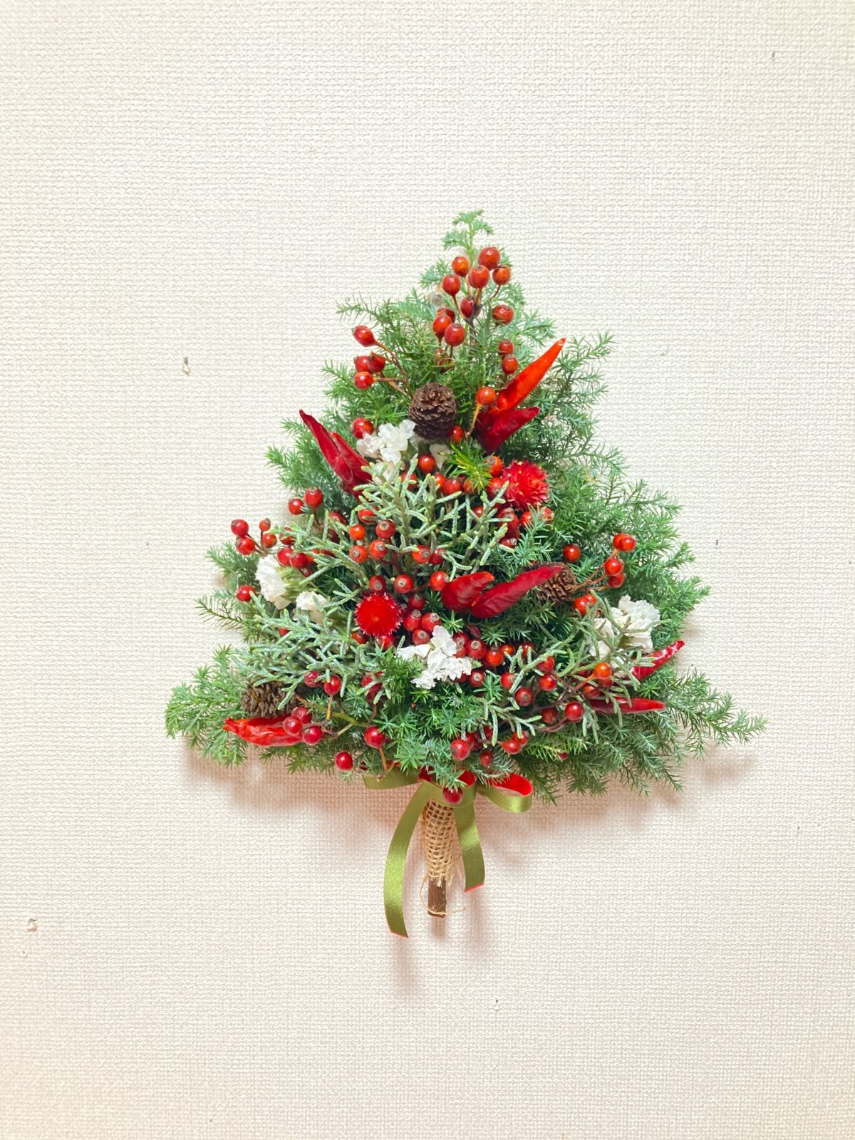 壁掛けスワッグ　Xmasツリー　small A 壁掛けスワッグ Xmasツリー small B - メルカリ