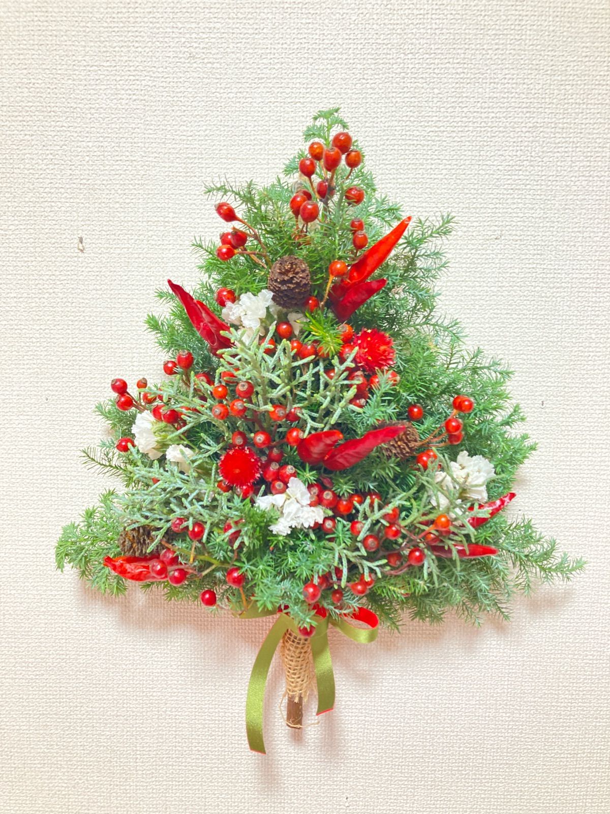 壁掛けスワッグ　Xmasツリー　small A 壁掛けスワッグ Xmasツリー small B - メルカリ